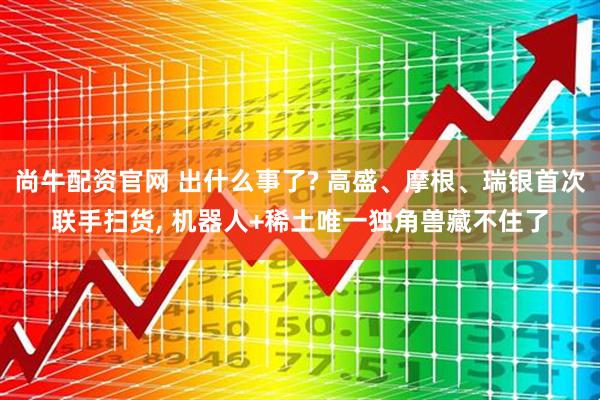 尚牛配资官网 出什么事了? 高盛、摩根、瑞银首次联手扫货, 机器人+稀土唯一独角兽藏不住了